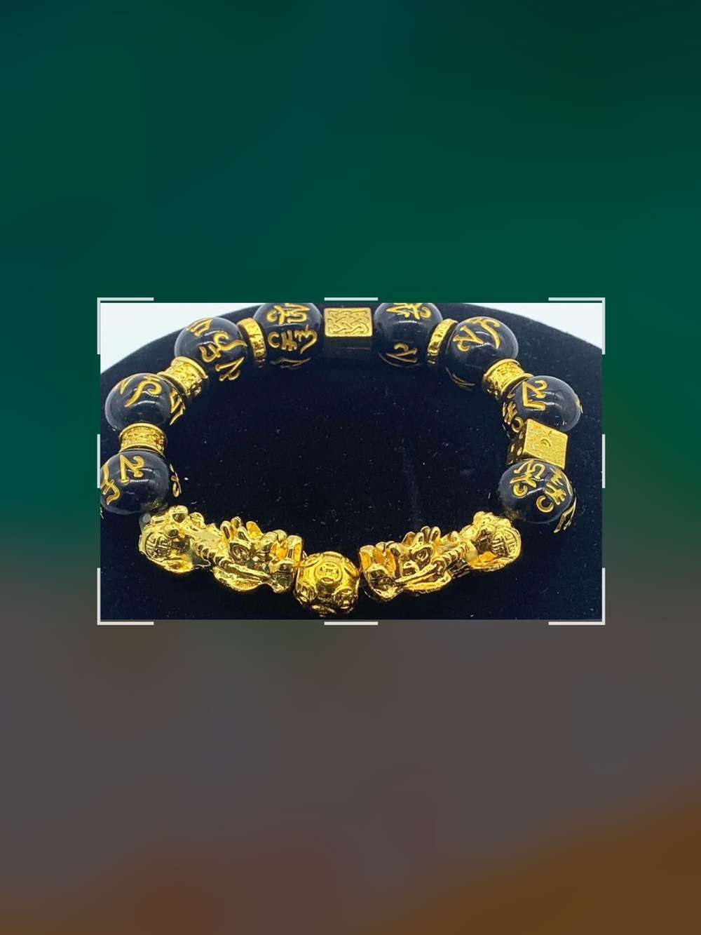 New Feng Shui Pixiu Obsidian Bracelet stunning with storage bag